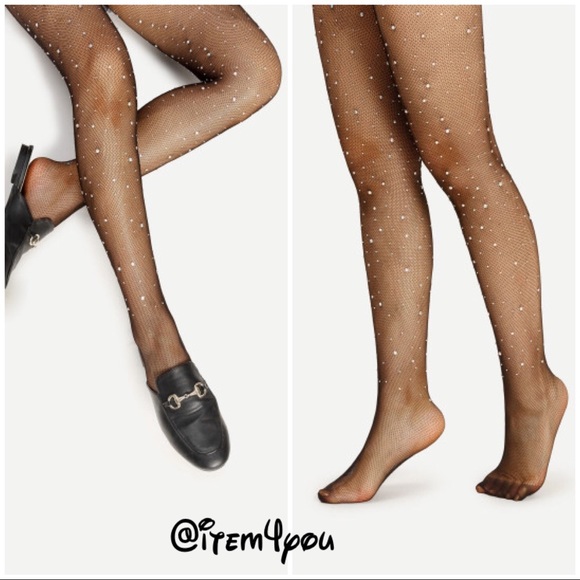 Pants - HP🎊09/06🎊Rhinestone Embellished Tights- Stocking